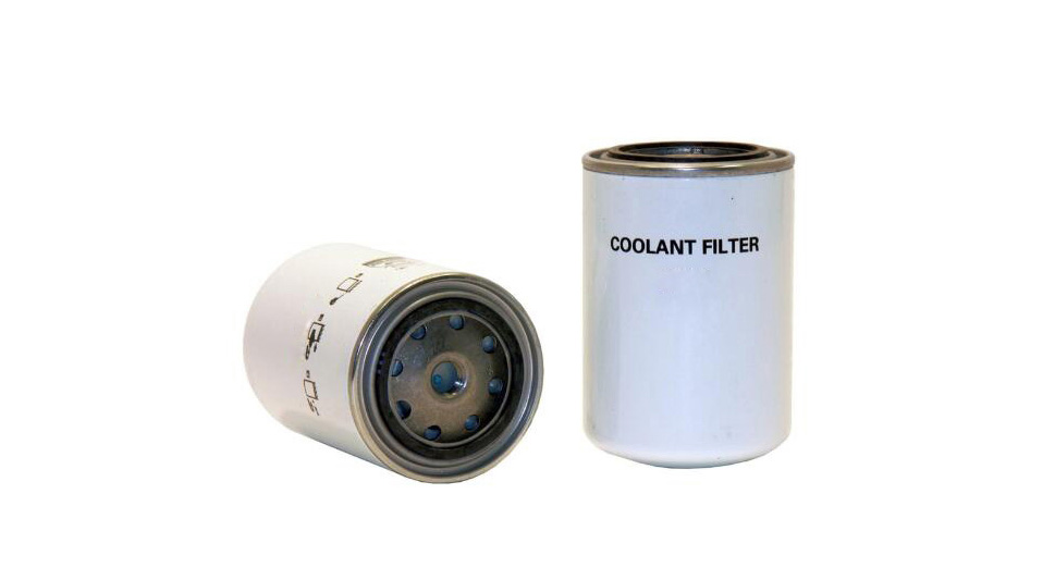 What is the purpose of the coolant filter?