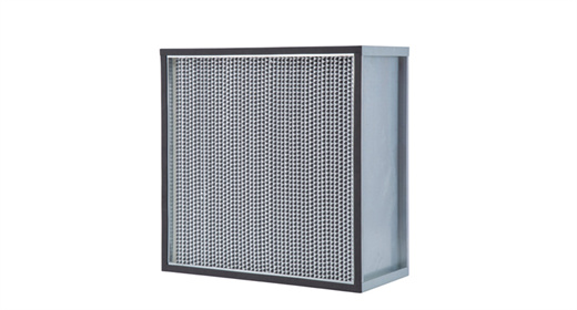 High efficiency filter with partition series