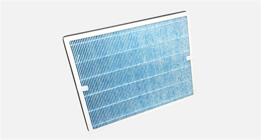 Non-partitioned high efficiency antibacterial filter